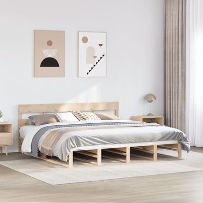 vidaXL Posteľ bez matraca 180x200 cm masívna borovica