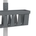 vidaXL Závesná polica do sprchy 30x15x(67-105) cm hliník