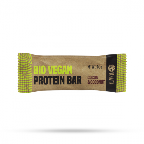Proteínová tyčinka BIO Vegan Bar - VanaVita, kakao a kokos