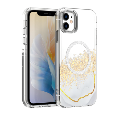 Puzdro Epoxy Mag pre iPhone 11 biele