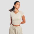 Dámske tričko Cropped Aura Grey - GymBeam, veľkosť M