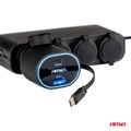 Nabíjačka do auta Quick Charge s navíjacím káblom AMiO-04176