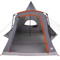 vidaXL Teepee stan pre 5 osôb 5 osoba Šedá a oranžová