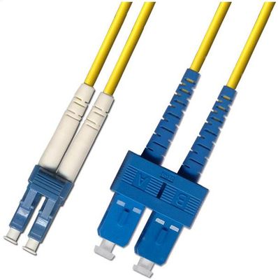 Optický patchkabel duplexný, LC/UPC-SC/UPC 9/125um SM, 8m, OS2