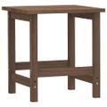 vidaXL Záhradná stolička Adirondack so stolíkom jedľový masív hnedá