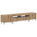 vidaXL 5-dielny LED TV kabinet Dub artisan Kompozitné drevo