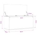 vidaXL Úložný box dub sonoma 100x42x46 cm kompozitné drevo