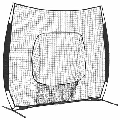vidaXL Sieť na tréning bejzbalu Čierna 250 x 106 x 209 cm Polyester