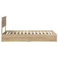 vidaXL Úložná posteľ Sonoma dub 75 x 190 cm Kompozitné drevo