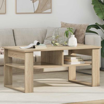 vidaXL Konferenčný stolík Sonoma dub 96 x 54 x 44 cm Kompozitné drevo