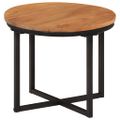 vidaXL Konferenčný stolík 35x35x30 cm akáciový masív a železo