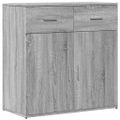 vidaXL Komody 2 ks sivé sonoma 79x38x80 cm kompozitné drevo