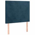 vidaXL Posteľný rám boxsping s matracom tmavomodrý 90x190 cm zamat