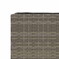 vidaXL Záhradné kvetináče 2 nádoby 2 ks sivé 90x20x40 cm polyratan