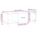 vidaXL Konferenčný stolík sivý sonoma 102x50x40cm kompozitné drevo