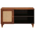 vidaXL TV skrinka Hnedá 80 x 31,5 x 46 cm Masívne mango drevo