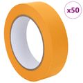 vidaXL Pásky na maliarske maskovanie 50 ks Žltá 30mm x 50m Papier