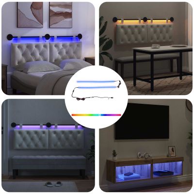 vidaXL LED pás 110 cm Viacfarebný PVC