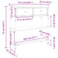 vidaXL Konzolový stolík dub sonoma 72,5x25x75 cm kompozitné drevo