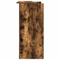 vidaXL Recepčný stôl dymový dub 100x50x103,5 cm kompozitné drevo