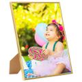 vidaXL Fotorámiky na stenu alebo stôl 3 ks zlaté 50x60 cm MDF