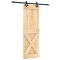 vidaXL Posuvné dvere Prírodná a čierna 70 x 210 cm