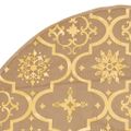 vidaXL Luxusná deka pod vianočný stromček s ponožkou žltá 122 cm látka