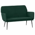 vidaXL Lavička tmavozelená 108x79x79 cm zamat