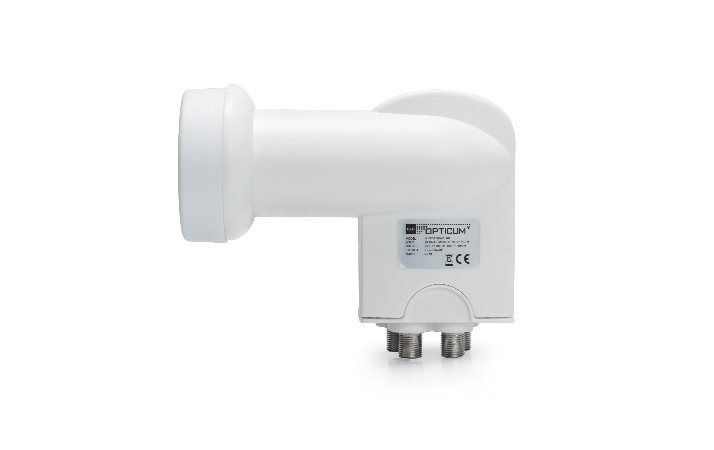 OPTICUM LNB Robust QUAD 0,1dB, konektory F OPTICUM LNB Robust QUAD 0,1dB  Gold konektory F