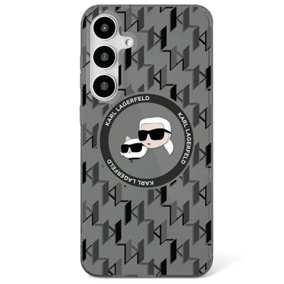 Puzdro Karl Lagerfeld HC Magnetic IML Metal Monogram KC Heads pre Samsung Galaxy S25 čierne