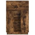 vidaXL Stôl Dymová dub 71.5 x 31.5 x 106.5 cm Kompozitné drevo