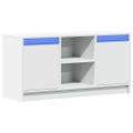 vidaXL TV stolík s LED biely 100x34x50 cm kompozitné drevo