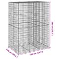 vidaXL Gabiónový kôš s krytom 150x100x200 cm pozinkované železo