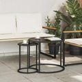 vidaXL Súprava na kávový stolík 2 ks 55 x 55 x 45 cm oceľ