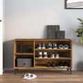vidaXL Botník dymový dub 102x36x60 cm spracované drevo