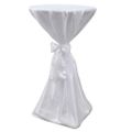 Biely návlek na stôl so stuhou, 60 cm, 2 ks