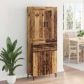 vidaXL Highboard 2 ks Staré drevo 69,5 x 34 x 180 cm Kompozitné drevo