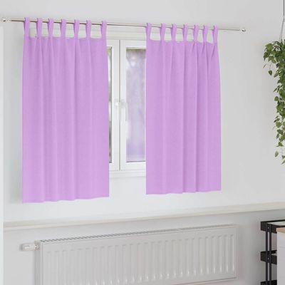 vidaXL Záclony na zatemnenie s krúžkami 2 pcs Fialová 140 x 140 cm