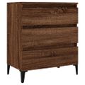 vidaXL Komoda hnedý dub 60x35x70 cm spracované drevo