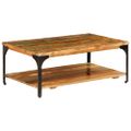vidaXL Konferenčný stolík s poličkou 100x60x35 cm, recyklovaný masív