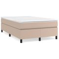 vidaXL Boxspring posteľ s matracom kapučínová 120x200 cm umelá koža