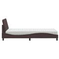 vidaXL Posteľ s matracom Hanko tmavohnedá 80x200 cm látka