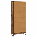 vidaXL Knižnica 80 x 30 x 189,5 cm Kompozitné drevo Dymová dub