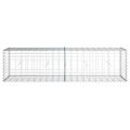 vidaXL Gabiónový kôš s krytom 200x50x50 cm, pozinkované železo
