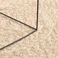 vidaXL Koberec ZIZUR Ø 120 cm, jutový vzhľad, interiér a exteriér