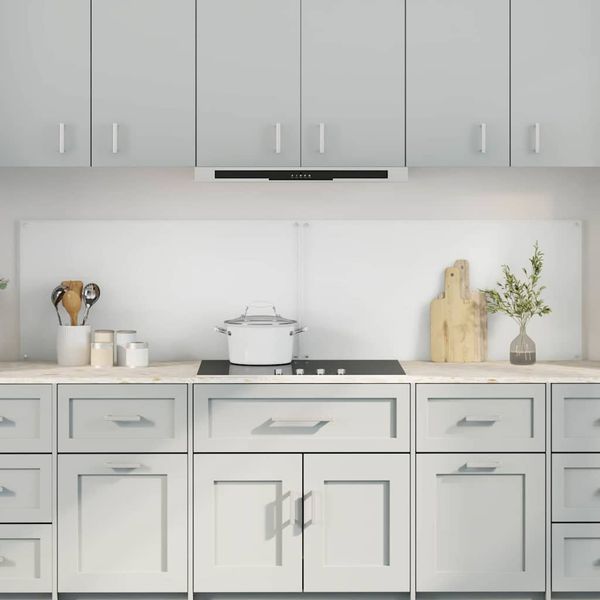 vidaXL Kuchynský obklad 2 pcs Priehľadná 100 x 50 cm tvrdené sklo