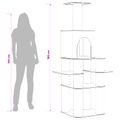 vidaXL Mačací strom so škrabacími stĺpmi Krémová 180 cm