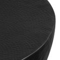vidaXL Tepaný hliníkový konferenčný stolík 70x30 cm čierny