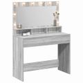 vidaXL Toaletný stolík Sivý Sonoma 100 x 41 x 135 cm Kompozitné drevo