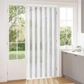 vidaXL Záves proti hmyzu z chenille Svetlo šedá a biela 100 x 230 cm